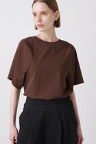 【ヒューエルミュージアム/hueLe Museum】の【hLM】ベアスムースカットソー 人気、トレンドファッション・服の通販 founy(ファニー) ファッション Fashion レディースファッション Fashion for Women トップス・カットソー Cut & Sew Tops シャツ・ブラウス・オフィスカジュアル Elegant Blouses & Button-Ups ロングTシャツ・Tシャツ Longline T-Shirts & Tees カットソー・ベーシックTシャツ Cut-and-Sewn Tops / Stretch Tees & Basics ショート Short, Short Length シンプル Simple, Minimal スリーブ Sleeve, Long Sleeve / Short Sleeve フレア Flare, Flared ベーシック Basic, Essential thumbnail ブラウン|ID: prp329100004900979 ipo3291000000036673156