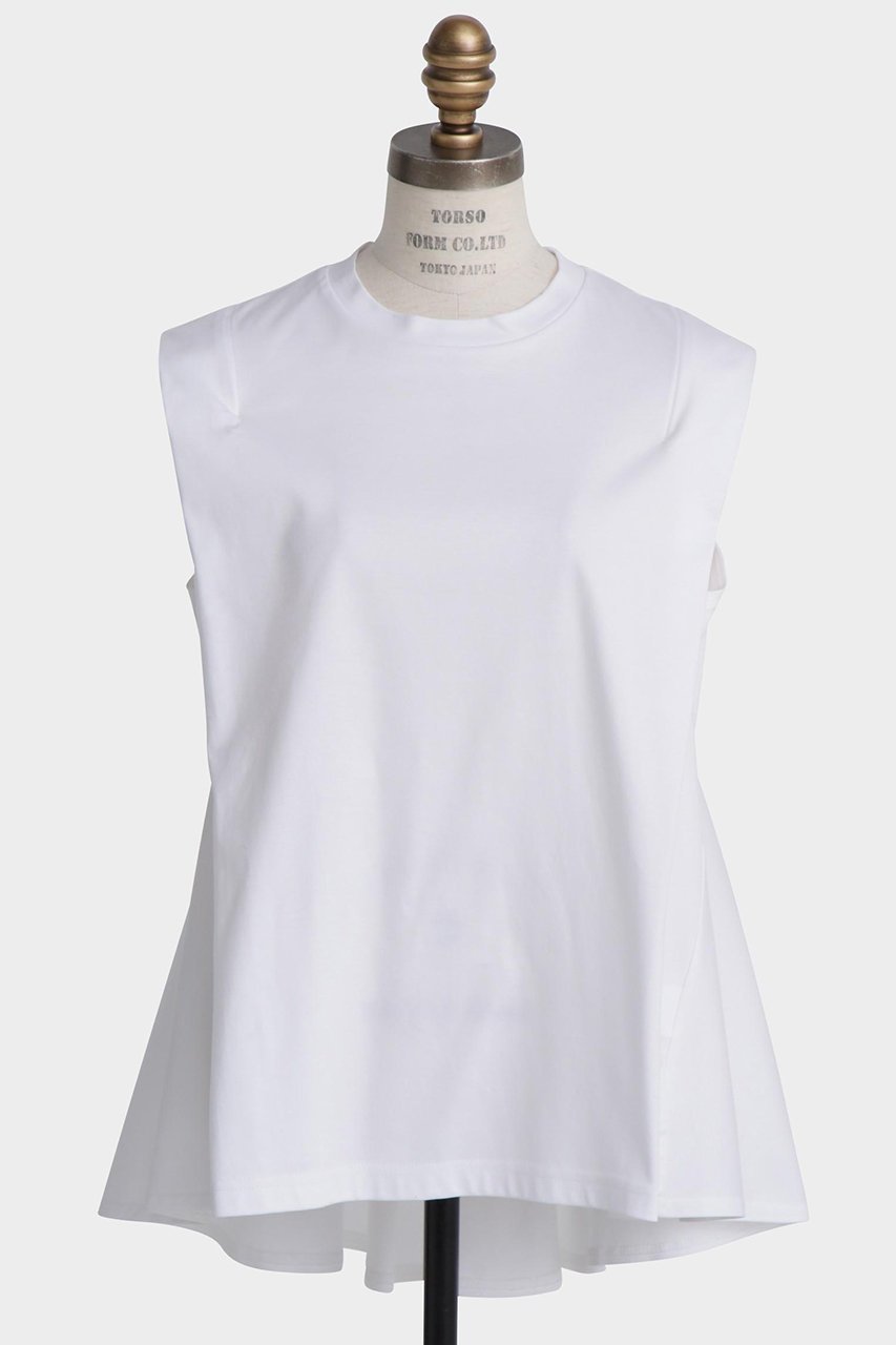 【ヒューエルミュージアム/hueLe Museum】の【STUMBLY】Back Peplum Jersey 人気、トレンドファッション・服の通販 founy(ファニー) 　ファッション　Fashion　レディースファッション　Fashion for Women　トップス・カットソー　Cut & Sew Tops　キャミソール&ノースリーブ　Camisoles & Sleeveless Tops　シャツ・ブラウス・オフィスカジュアル　Elegant Blouses & Button-Ups　ロングTシャツ・Tシャツ　Longline T-Shirts & Tees　カットソー・ベーシックTシャツ　Cut-and-Sewn Tops / Stretch Tees & Basics　キャミソール　Camisole, Spaghetti Strap Top　タンク　Tank Top, Sleeveless Top　ノースリーブ　Sleeveless, No-Sleeve　ペプラム　Peplum, Flared Hem　人気　Popular, Best Seller　夏　Summer　定番　Standard, Basic Item　other-2|ID: prp329100004900981 ipo3291000000036673172