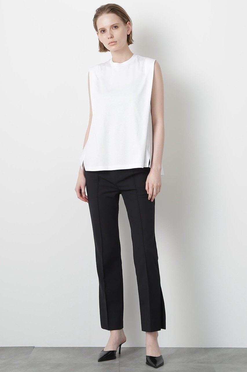 【ヒューエルミュージアム/hueLe Museum】の【STUMBLY】Back Peplum Jersey 人気、トレンドファッション・服の通販 founy(ファニー) 　ファッション　Fashion　レディースファッション　Fashion for Women　トップス・カットソー　Cut & Sew Tops　キャミソール&ノースリーブ　Camisoles & Sleeveless Tops　シャツ・ブラウス・オフィスカジュアル　Elegant Blouses & Button-Ups　ロングTシャツ・Tシャツ　Longline T-Shirts & Tees　カットソー・ベーシックTシャツ　Cut-and-Sewn Tops / Stretch Tees & Basics　キャミソール　Camisole, Spaghetti Strap Top　タンク　Tank Top, Sleeveless Top　ノースリーブ　Sleeveless, No-Sleeve　ペプラム　Peplum, Flared Hem　人気　Popular, Best Seller　夏　Summer　定番　Standard, Basic Item　other-3|ID: prp329100004900981 ipo3291000000036673174