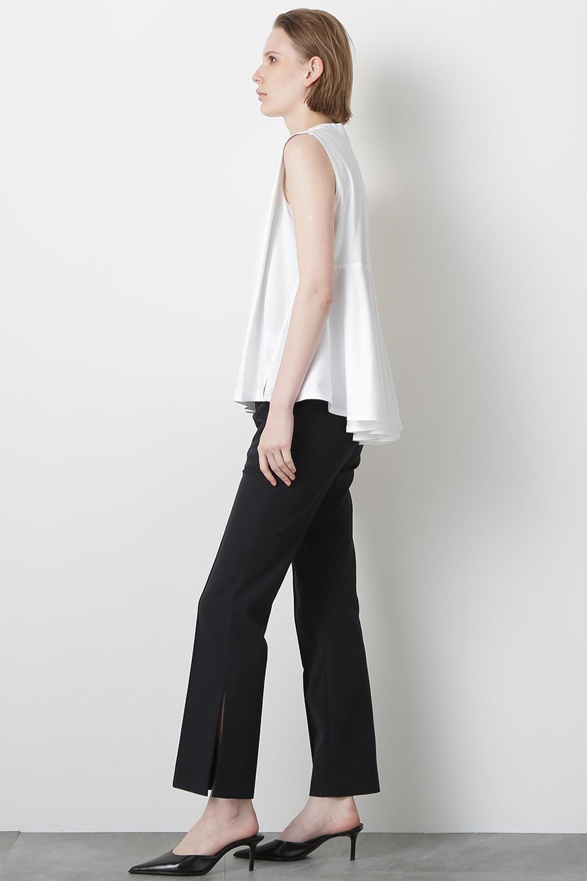 【ヒューエルミュージアム/hueLe Museum】の【STUMBLY】Back Peplum Jersey 人気、トレンドファッション・服の通販 founy(ファニー) 　ファッション　Fashion　レディースファッション　Fashion for Women　トップス・カットソー　Cut & Sew Tops　キャミソール&ノースリーブ　Camisoles & Sleeveless Tops　シャツ・ブラウス・オフィスカジュアル　Elegant Blouses & Button-Ups　ロングTシャツ・Tシャツ　Longline T-Shirts & Tees　カットソー・ベーシックTシャツ　Cut-and-Sewn Tops / Stretch Tees & Basics　キャミソール　Camisole, Spaghetti Strap Top　タンク　Tank Top, Sleeveless Top　ノースリーブ　Sleeveless, No-Sleeve　ペプラム　Peplum, Flared Hem　人気　Popular, Best Seller　夏　Summer　定番　Standard, Basic Item　other-4|ID: prp329100004900981 ipo3291000000036673175