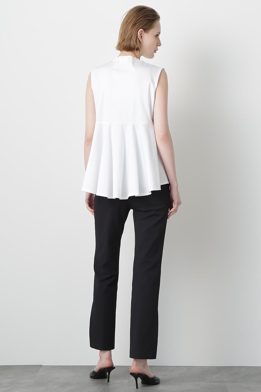 【ヒューエルミュージアム/hueLe Museum】の【STUMBLY】Back Peplum Jersey 人気、トレンドファッション・服の通販 founy(ファニー) 　ファッション　Fashion　レディースファッション　Fashion for Women　トップス・カットソー　Cut & Sew Tops　キャミソール&ノースリーブ　Camisoles & Sleeveless Tops　シャツ・ブラウス・オフィスカジュアル　Elegant Blouses & Button-Ups　ロングTシャツ・Tシャツ　Longline T-Shirts & Tees　カットソー・ベーシックTシャツ　Cut-and-Sewn Tops / Stretch Tees & Basics　キャミソール　Camisole, Spaghetti Strap Top　タンク　Tank Top, Sleeveless Top　ノースリーブ　Sleeveless, No-Sleeve　ペプラム　Peplum, Flared Hem　人気　Popular, Best Seller　夏　Summer　定番　Standard, Basic Item　other-5|ID: prp329100004900981 ipo3291000000036673176