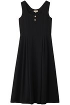 【エムダブリュー/MW】のバック サテン スリーブレス タックドレス 人気、トレンドファッション・服の通販 founy(ファニー) ファッション Fashion レディースファッション Fashion for Women ワンピース Dresses フォーマル・パーティードレス・結婚式用ドレス Elegant & Casual Dresses チュニック Tunic Tops & Dresses キュプラ Cupro, Eco Fabric サテン Satin, Glossy Fabric シューズ Shoes, Footwear スクエア Square, Square Shape スリーブ Sleeve, Long Sleeve / Short Sleeve チュニック Tunic, Long Top ドレス Dress, One-Piece フィット Fit, Slim Fit フレア Flare, Flared ロング Long, Long-Length エレガント 上品 Elegant thumbnail ブラック|ID: prp329100004900988 ipo3291000000036673225