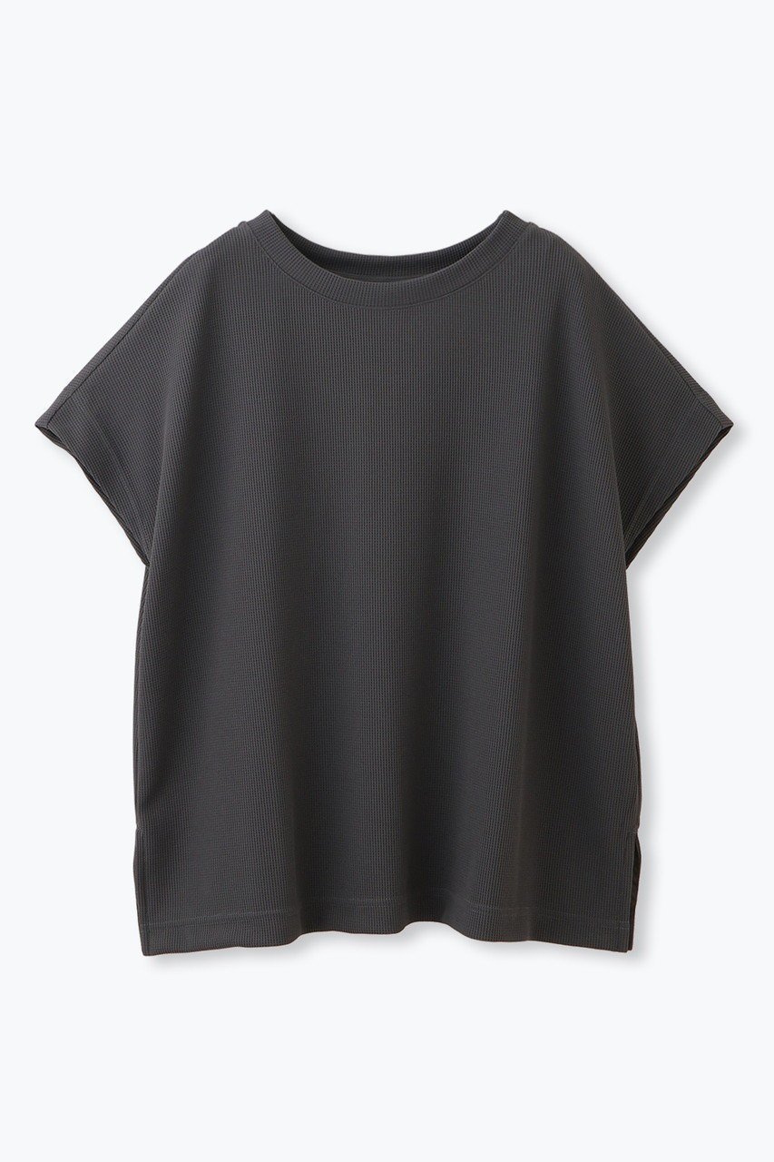 【レリル/lelill】の【日本製】ハイテクワッフル ワイドTシャツ インテリア・キッズ・メンズ・レディースファッション・服の通販 founy(ファニー) 　ファッション　Fashion　レディースファッション　Fashion for Women　トップス・カットソー　Cut & Sew Tops　シャツ・ブラウス・オフィスカジュアル　Elegant Blouses & Button-Ups　ロングTシャツ・Tシャツ　Longline T-Shirts & Tees　カットソー・ベーシックTシャツ　Cut-and-Sewn Tops / Stretch Tees & Basics　ショート　Short, Short Length　スリーブ　Sleeve, Long Sleeve / Short Sleeve　ワイド　Wide, Wide Fit　ワッフル　Waffle, Waffle Knit　夏　Summer　定番　Standard, Basic Item　日本製　Made In Japan　チャコール|ID: prp329100004901082 ipo3291000000036673953