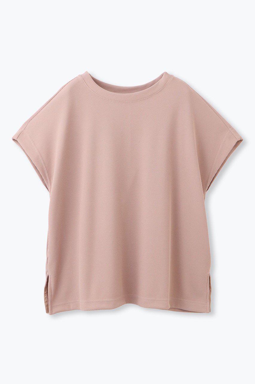 【レリル/lelill】の【日本製】ハイテクワッフル ワイドTシャツ インテリア・キッズ・メンズ・レディースファッション・服の通販 founy(ファニー) 　ファッション　Fashion　レディースファッション　Fashion for Women　トップス・カットソー　Cut & Sew Tops　シャツ・ブラウス・オフィスカジュアル　Elegant Blouses & Button-Ups　ロングTシャツ・Tシャツ　Longline T-Shirts & Tees　カットソー・ベーシックTシャツ　Cut-and-Sewn Tops / Stretch Tees & Basics　ショート　Short, Short Length　スリーブ　Sleeve, Long Sleeve / Short Sleeve　ワイド　Wide, Wide Fit　ワッフル　Waffle, Waffle Knit　夏　Summer　定番　Standard, Basic Item　日本製　Made In Japan　ピンク|ID: prp329100004901082 ipo3291000000036673956