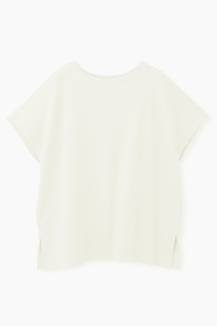 【レリル/lelill】の【日本製】ハイテクワッフル ワイドTシャツ インテリア・キッズ・メンズ・レディースファッション・服の通販 founy(ファニー) 　ファッション　Fashion　レディースファッション　Fashion for Women　トップス・カットソー　Cut & Sew Tops　シャツ・ブラウス・オフィスカジュアル　Elegant Blouses & Button-Ups　ロングTシャツ・Tシャツ　Longline T-Shirts & Tees　カットソー・ベーシックTシャツ　Cut-and-Sewn Tops / Stretch Tees & Basics　ショート　Short, Short Length　スリーブ　Sleeve, Long Sleeve / Short Sleeve　ワイド　Wide, Wide Fit　ワッフル　Waffle, Waffle Knit　夏　Summer　定番　Standard, Basic Item　日本製　Made In Japan　オフホワイト|ID: prp329100004901082 ipo3291000000036673958