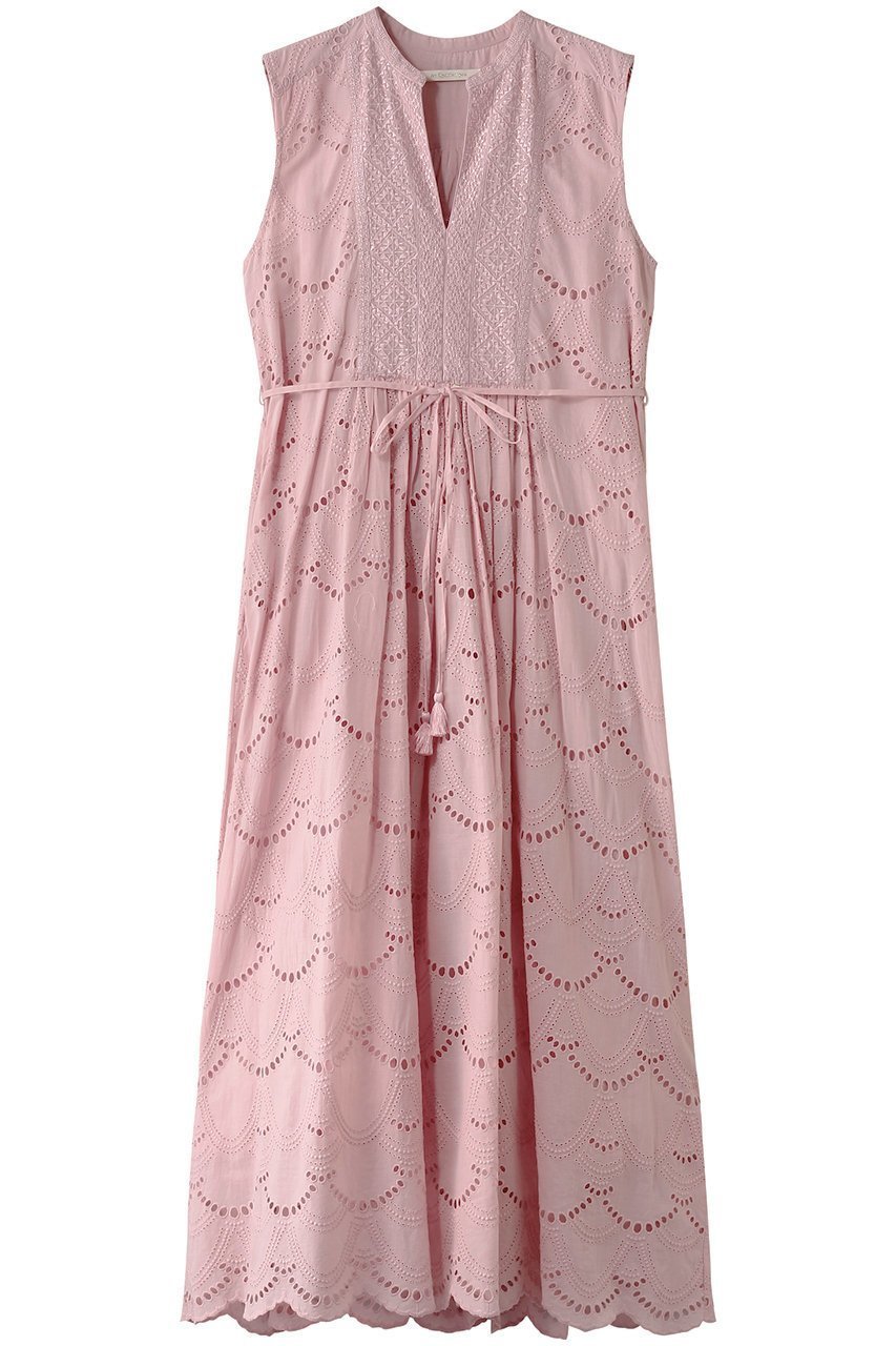 【ヌキテパ/NE QUITTEZ PAS】のCOTTON VOILE DOT HEMLA ノースリーブドレス インテリア・キッズ・メンズ・レディースファッション・服の通販 founy(ファニー) 　ファッション　Fashion　レディースファッション　Fashion for Women　ワンピース　Dresses　フォーマル・パーティードレス・結婚式用ドレス　Elegant & Casual Dresses　チュニック　Tunic Tops & Dresses　チュニック　Tunic, Long Top　ドット　Polka Dot, Dot Pattern　ドレス　Dress, One-Piece　ノースリーブ　Sleeveless, No-Sleeve　ロング　Long, Long-Length　夏　Summer　ライトピンク|ID: prp329100004901155 ipo3291000000036674681