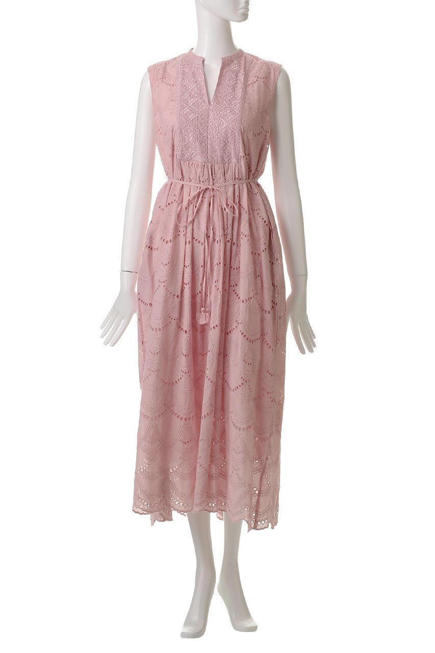 【ヌキテパ/NE QUITTEZ PAS】のCOTTON VOILE DOT HEMLA ノースリーブドレス 人気、トレンドファッション・服の通販 founy(ファニー) 　ファッション　Fashion　レディースファッション　Fashion for Women　ワンピース　Dresses　フォーマル・パーティードレス・結婚式用ドレス　Elegant & Casual Dresses　チュニック　Tunic Tops & Dresses　チュニック　Tunic, Long Top　ドット　Polka Dot, Dot Pattern　ドレス　Dress, One-Piece　ノースリーブ　Sleeveless, No-Sleeve　ロング　Long, Long-Length　夏　Summer　other-2|ID: prp329100004901155 ipo3291000000036674683