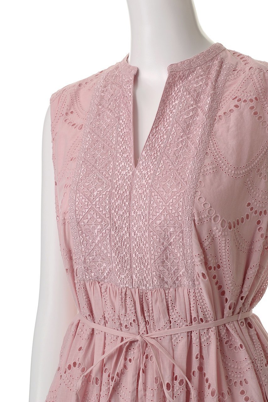 【ヌキテパ/NE QUITTEZ PAS】のCOTTON VOILE DOT HEMLA ノースリーブドレス 人気、トレンドファッション・服の通販 founy(ファニー) 　ファッション　Fashion　レディースファッション　Fashion for Women　ワンピース　Dresses　フォーマル・パーティードレス・結婚式用ドレス　Elegant & Casual Dresses　チュニック　Tunic Tops & Dresses　チュニック　Tunic, Long Top　ドット　Polka Dot, Dot Pattern　ドレス　Dress, One-Piece　ノースリーブ　Sleeveless, No-Sleeve　ロング　Long, Long-Length　夏　Summer　other-5|ID: prp329100004901155 ipo3291000000036674686