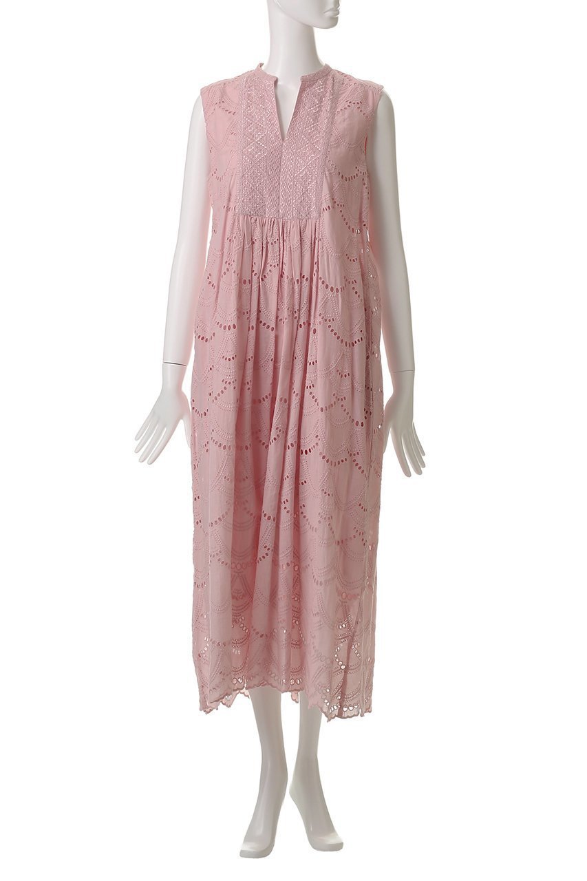 【ヌキテパ/NE QUITTEZ PAS】のCOTTON VOILE DOT HEMLA ノースリーブドレス 人気、トレンドファッション・服の通販 founy(ファニー) 　ファッション　Fashion　レディースファッション　Fashion for Women　ワンピース　Dresses　フォーマル・パーティードレス・結婚式用ドレス　Elegant & Casual Dresses　チュニック　Tunic Tops & Dresses　チュニック　Tunic, Long Top　ドット　Polka Dot, Dot Pattern　ドレス　Dress, One-Piece　ノースリーブ　Sleeveless, No-Sleeve　ロング　Long, Long-Length　夏　Summer　other-6|ID: prp329100004901155 ipo3291000000036674687