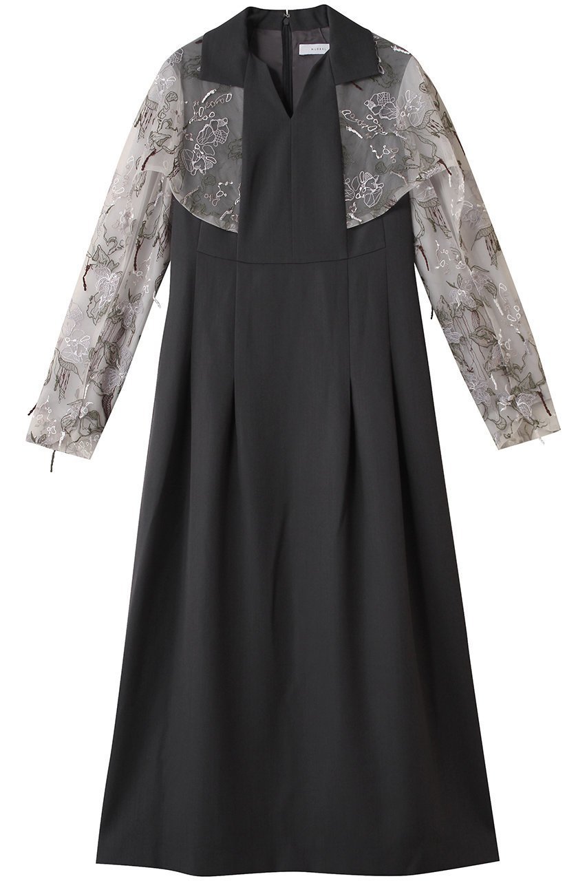 【ミューラル/MURRAL】のTears フラワー レース ドレス 人気、トレンドファッション・服の通販 founy(ファニー) 　ファッション　Fashion　レディースファッション　Fashion for Women　ワンピース　Dresses　フォーマル・パーティードレス・結婚式用ドレス　Elegant & Casual Dresses　チュニック　Tunic Tops & Dresses　エレガント 上品　Elegant　ケミカル　Chemical, Chemical Wash　コレクション　Collection, Seasonal Line　ジョーゼット　Georgette, Semi-Sheer Fabric　チュニック　Tunic, Long Top　ドレス　Dress, One-Piece　ハンド　Hand, Handmade　フラワー　Flower, Floral　ミックス　Mix, Mixed Style　モチーフ　Motif, Design Theme　レース　Lace, Lace Fabric　ロング　Long, Long-Length　A/W・秋冬　Autumn/Winter　2025年　2025　2025-2026秋冬・A/W　Autumn/Winter 2025–26 AW25–26　 other-1|ID: prp329100004901181 ipo3291000000036674936