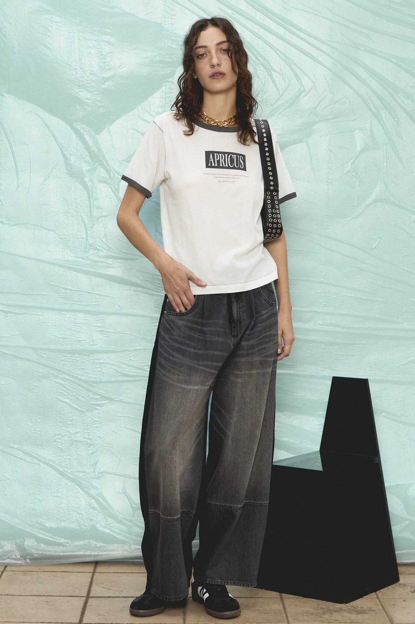 【メゾンスペシャル/MAISON SPECIAL】のAPRICUS Ringer T-shirt/APRICUSリンガーTEE 人気、トレンドファッション・服の通販 founy(ファニー) 　ファッション　Fashion　レディースファッション　Fashion for Women　トップス・カットソー　Cut & Sew Tops　シャツ・ブラウス・オフィスカジュアル　Elegant Blouses & Button-Ups　ロングTシャツ・Tシャツ　Longline T-Shirts & Tees　カットソー・ベーシックTシャツ　Cut-and-Sewn Tops / Stretch Tees & Basics　カットソー　Cut and Sewn Top　ショート　Short, Short Length　スリーブ　Sleeve, Long Sleeve / Short Sleeve　トリミング　Trimming, Decorative Edge　フロント　Front, Front Design　プリント　Print, Printed Pattern　夏　Summer　other-7|ID: prp329100004901183 ipo3291000000036674967