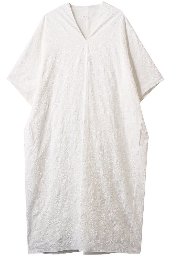 【プレインピープル/PLAIN PEOPLE】の塩縮プリントVネックワンピース インテリア・キッズ・メンズ・レディースファッション・服の通販 founy(ファウニー) https://founy.com/ ファッション Fashion レディースファッション Fashion for Women ワンピース Dresses チュニック Tunic Tops & Dresses チュニック Tunic, Long Top フラワー Flower, Floral プリント Print, Printed Pattern ロング Long, Long-Length |ID: prp329100004901219 ipo3291000000036675350