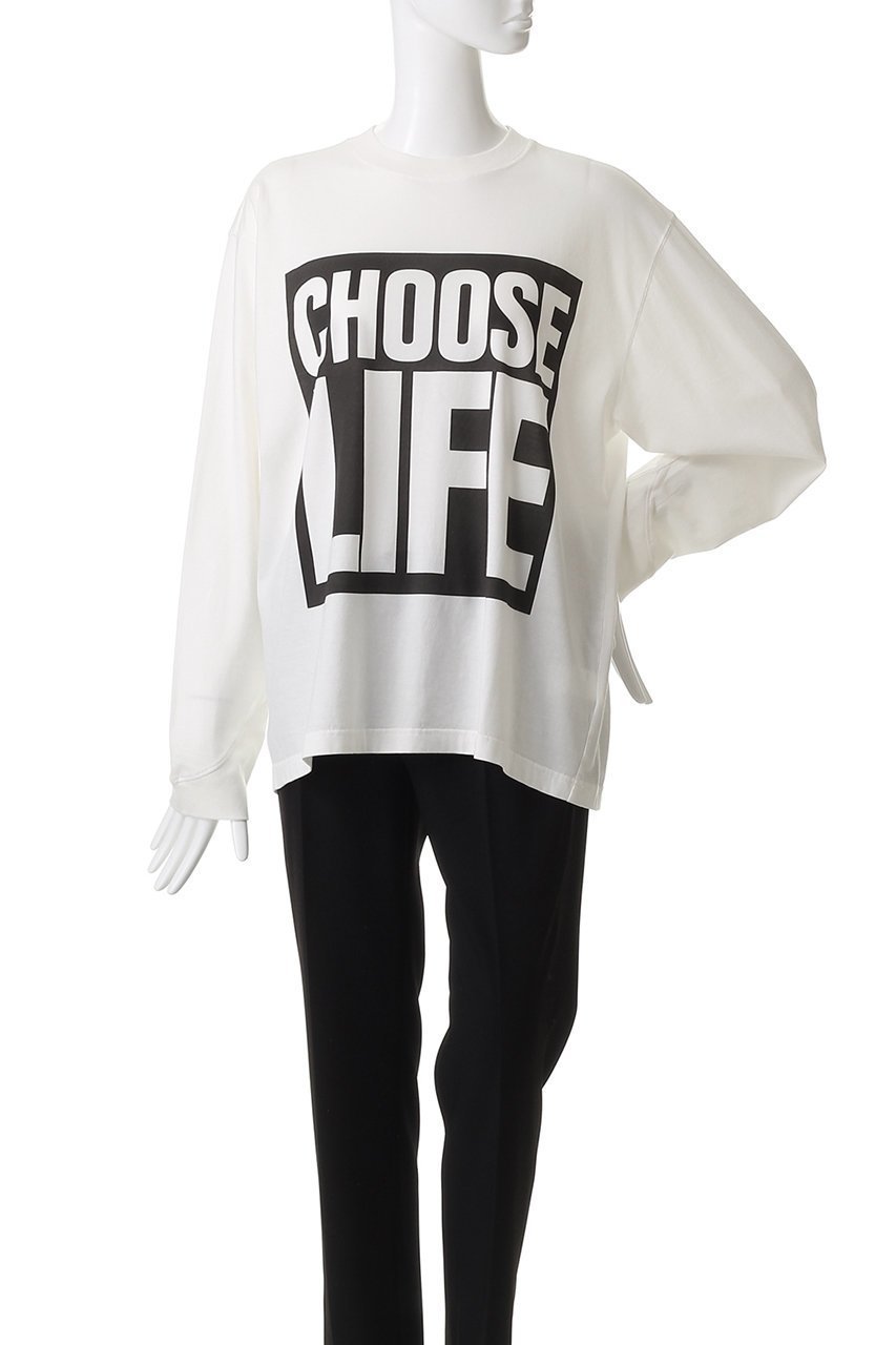 【キャサリンハムネット/KATHARINE HAMNETT LONDON】の【UNISEX】ロングスリーブ スローガンTシャツ 人気、トレンドファッション・服の通販 founy(ファニー) ファッション Fashion レディースファッション Fashion for Women トップス・カットソー Cut & Sew Tops シャツ・ブラウス・オフィスカジュアル Elegant Blouses & Button-Ups ロングTシャツ・Tシャツ Longline T-Shirts & Tees カットソー・ベーシックTシャツ Cut-and-Sewn Tops / Stretch Tees & Basics ユニセックス Unisex, Genderless スリーブ Sleeve, Long Sleeve / Short Sleeve ボトム Bottoms, Lower Wear ロング Long, Long-Length other-2|ID: prp329100004901233 ipo3291000000036710592