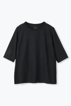 【レリル/lelill】の【日本製】THE ハイテク BASIC 5分袖 T 人気、トレンドファッション・服の通販 founy(ファニー) ファッション Fashion レディースファッション Fashion for Women トップス・カットソー Cut & Sew Tops シャツ・ブラウス・オフィスカジュアル Elegant Blouses & Button-Ups ロングTシャツ・Tシャツ Longline T-Shirts & Tees カットソー・ベーシックTシャツ Cut-and-Sewn Tops / Stretch Tees & Basics ウォッシャブル Machine Washable ショート Short, Short Length スリーブ Sleeve, Long Sleeve / Short Sleeve 吸水 Absorbent, Quick-Dry 夏 Summer 定番 Standard, Basic Item 日本製 Made In Japan thumbnail ブラック|ID: prp329100004901251 ipo3291000000036675742