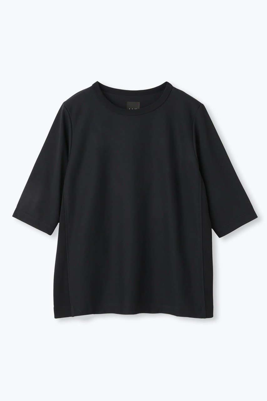 【レリル/lelill】の【日本製】THE ハイテク BASIC 5分袖 T インテリア・キッズ・メンズ・レディースファッション・服の通販 founy(ファニー) 　ファッション　Fashion　レディースファッション　Fashion for Women　トップス・カットソー　Cut & Sew Tops　シャツ・ブラウス・オフィスカジュアル　Elegant Blouses & Button-Ups　ロングTシャツ・Tシャツ　Longline T-Shirts & Tees　カットソー・ベーシックTシャツ　Cut-and-Sewn Tops / Stretch Tees & Basics　ウォッシャブル　Machine Washable　ショート　Short, Short Length　スリーブ　Sleeve, Long Sleeve / Short Sleeve　吸水　Absorbent, Quick-Dry　夏　Summer　定番　Standard, Basic Item　日本製　Made In Japan　ブラック|ID: prp329100004901251 ipo3291000000036675742