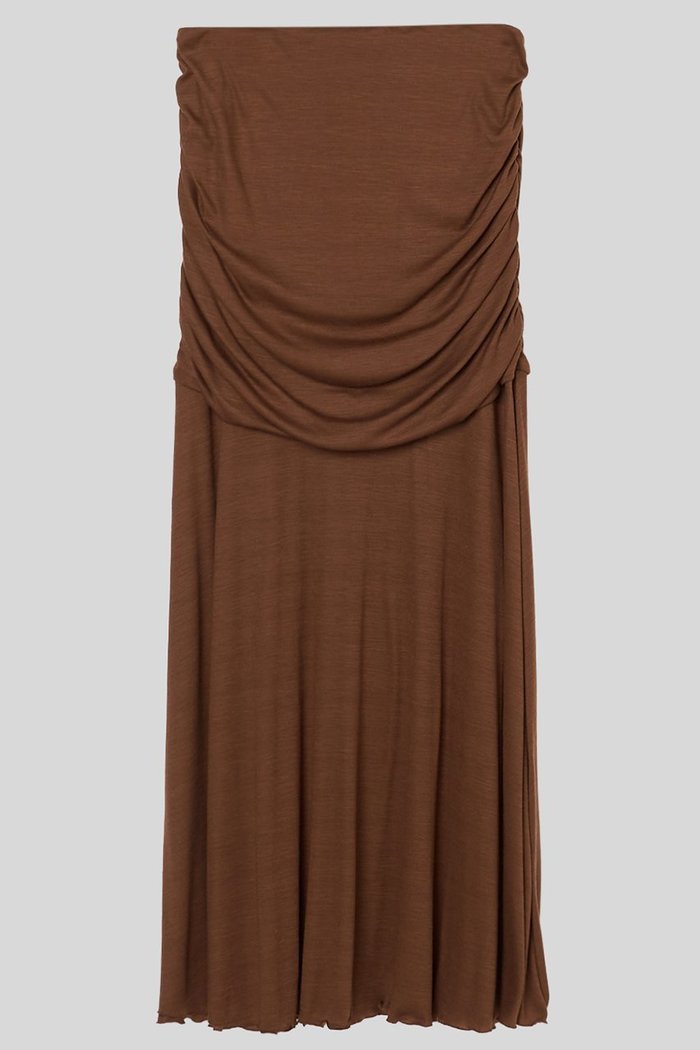 【イロット/IIROT】のハイゲージ ウールスカート インテリア・キッズ・メンズ・レディースファッション・服の通販 founy(ファニー) https://founy.com/ ファッション Fashion レディースファッション Fashion for Women スカート Skirts ワンピース Dresses エレガント 上品 Elegant チュニック Tunic, Long Top ドレープ Drape, Draping Fabric ロング Long, Long-Length |ID: prp329100004901258 ipo3291000000036675815