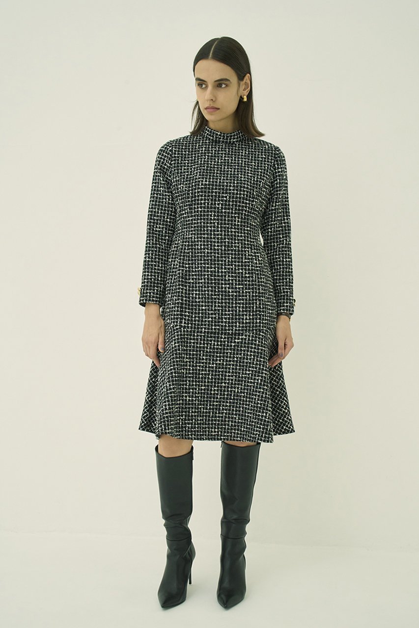 【エムダブリュー/MW】のMONOTONE チェック ツイード スタンドカラー フレア ドレス 人気、トレンドファッション・服の通販 founy(ファニー) ファッション Fashion レディースファッション Fashion for Women ワンピース Dresses フォーマル・パーティードレス・結婚式用ドレス Elegant & Casual Dresses チュニック Tunic Tops & Dresses オケージョン Occasion Wear クラシカル Classical, Vintage-Inspired スタンド Stand Collar, Upright Stand チェック Check, Plaid, Tartan チュニック Tunic, Long Top ツイード Twill, Twill Weave ドレス Dress, One-Piece バランス Balance, Style Balance パーティ Party, Party Style フレア Flare, Flared モノトーン Monotone, Black and White ロング Long, Long-Length other-6|ID: prp329100004901263 ipo3291000000036675866