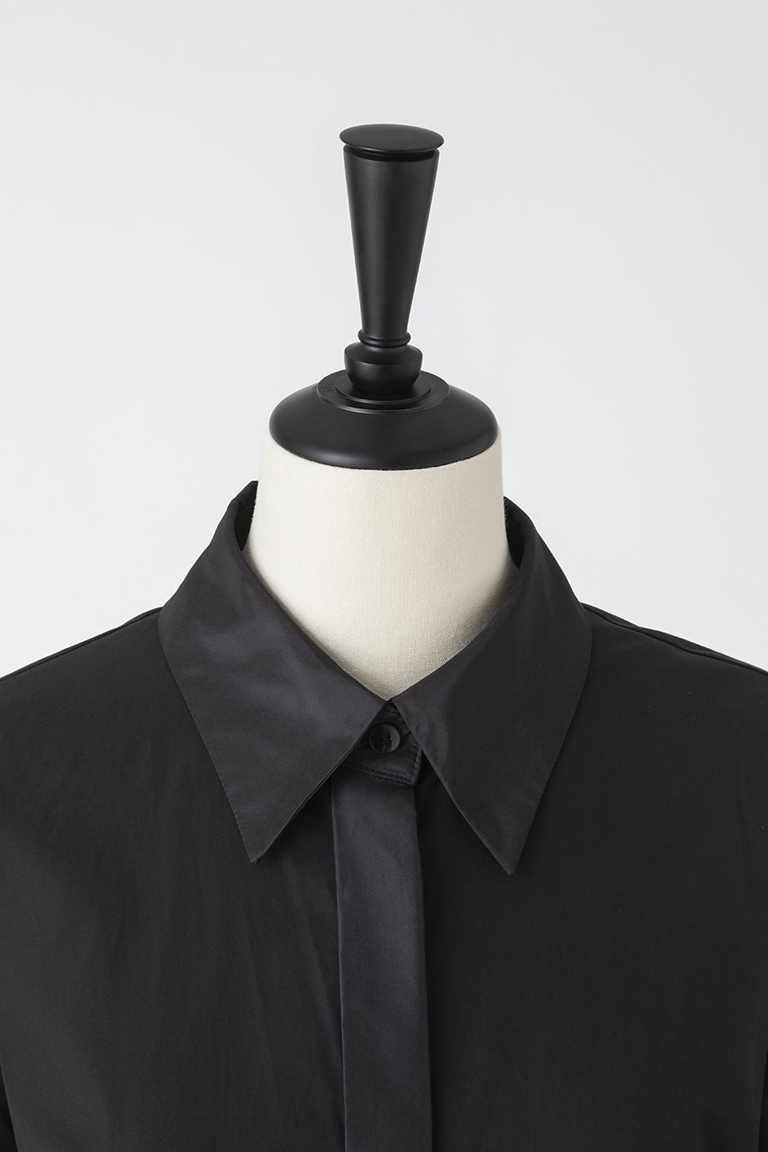 【オーヴィル/EAUVIRE】のタフタスリーブシャツ 人気、トレンドファッション・服の通販 founy(ファニー) ファッション Fashion レディースファッション Fashion for Women トップス・カットソー Cut & Sew Tops シャツ・ブラウス・オフィスカジュアル Elegant Blouses & Button-Ups イタリア Italy カフス Cuff Design コンビ Combo, Combination Style シェイプ Shape, Slim Fit シルク Silk, 100% Silk スリーブ Sleeve, Long Sleeve / Short Sleeve タイプライター Typewriter Fabric, Crisp Cotton タフタ Taffeta, Structured Fabric ロング Long, Long-Length other-4|ID: prp329100004901271 ipo3291000000036675936