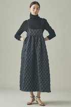 【カレンソロジー/Curensology】の〈C.S.G〉サークルドットワンピース 人気、トレンドファッション・服の通販 founy(ファニー) ファッション Fashion レディースファッション Fashion for Women ワンピース Dresses チュニック Tunic Tops & Dresses キャミソール Camisole, Spaghetti Strap Top キャミワンピース Cami Dress, Slip Dress ジャカード／ジャガード Jacquard, Woven Pattern タートルネック Turtleneck, High Neck チュニック Tunic, Long Top ドット Polka Dot, Dot Pattern フランス France, French ロング Long, Long-Length エレガント 上品 Elegant thumbnail ブラック|ID: prp329100004901313 ipo3291000000036676373