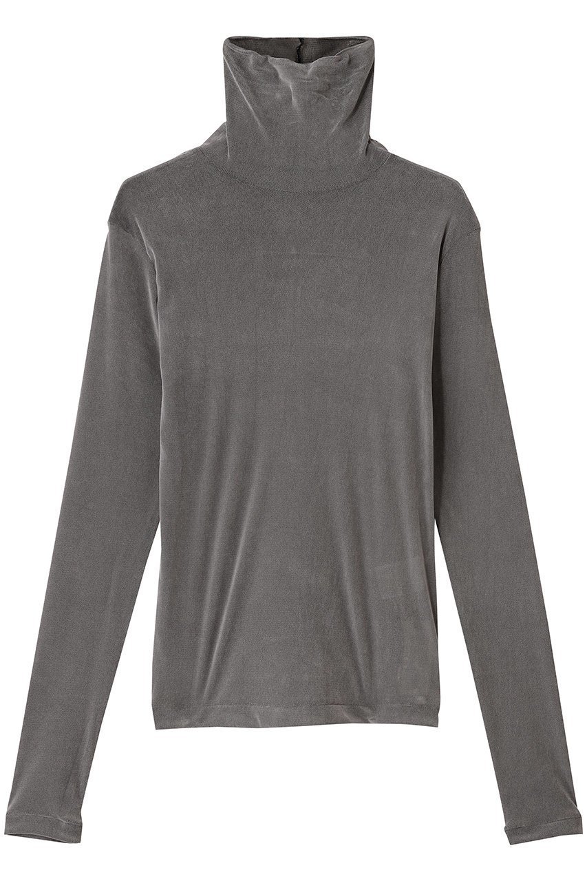 【アルアバイル/allureville】のフロッキーチュルタートル インテリア・キッズ・メンズ・レディースファッション・服の通販 founy(ファニー) 　ファッション　Fashion　レディースファッション　Fashion for Women　トップス・カットソー　Cut & Sew Tops　シャツ・ブラウス・オフィスカジュアル　Elegant Blouses & Button-Ups　ロングTシャツ・Tシャツ　Longline T-Shirts & Tees　カットソー・ベーシックTシャツ　Cut-and-Sewn Tops / Stretch Tees & Basics　コンパクト　Compact, Small Size　シンプル　Simple, Minimal　ジャケット　Jacket, Outerwear　スリーブ　Sleeve, Long Sleeve / Short Sleeve　タートルネック　Turtleneck, High Neck　ロング　Long, Long-Length　エレガント 上品　Elegant　グレー|ID: prp329100004901322 ipo3291000000036676463