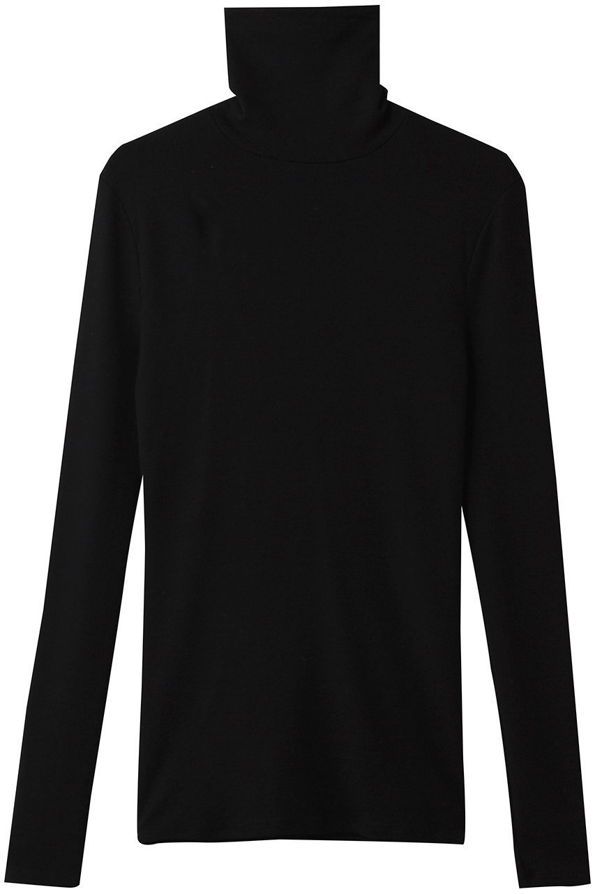 【スリー ドッツ/three dots】のレーヨンニットリブジャージー タートルトップ インテリア・キッズ・メンズ・レディースファッション・服の通販 founy(ファニー) 　ファッション　Fashion　レディースファッション　Fashion for Women　トップス・カットソー　Cut & Sew Tops　ニット　Knit Tops & Sweaters　シャツ・ブラウス・オフィスカジュアル　Elegant Blouses & Button-Ups　ロングTシャツ・Tシャツ　Longline T-Shirts & Tees　カットソー・ベーシックTシャツ　Cut-and-Sewn Tops / Stretch Tees & Basics　スリーブ　Sleeve, Long Sleeve / Short Sleeve　タートル　Turtleneck, Turtle Collar　ドレス　Dress, One-Piece　フィット　Fit, Slim Fit　ベスト　Vest, Waistcoat　ロング　Long, Long-Length　A/W・秋冬　Autumn/Winter　ブラック|ID: prp329100004901323 ipo3291000000036676471