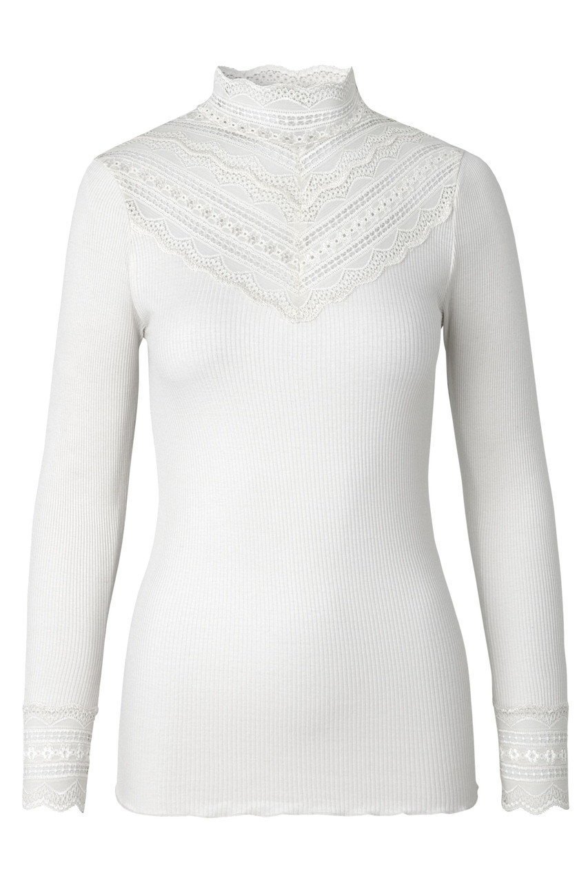 【ロサムンド/ROSEMUNDE】のレースモックネックトップス ロングスリーブ シルクコットン インテリア・キッズ・メンズ・レディースファッション・服の通販 founy(ファニー) ファッション Fashion レディースファッション Fashion for Women トップス・カットソー Cut & Sew Tops シャツ・ブラウス・オフィスカジュアル Elegant Blouses & Button-Ups ロングTシャツ・Tシャツ Longline T-Shirts & Tees カットソー・ベーシックTシャツ Cut-and-Sewn Tops / Stretch Tees & Basics シルク Silk, 100% Silk スリーブ Sleeve, Long Sleeve / Short Sleeve フィット Fit, Slim Fit フェミニン Feminine, Girly ホールガーメント WholeGarment, Seamless Knit ラグジュアリー Luxury, Elegant レース Lace, Lace Fabric ロング Long, Long-Length 冬 Winter / This Winter 夏 Summer ニューホワイト|ID: prp329100004901327 ipo3291000000036676512