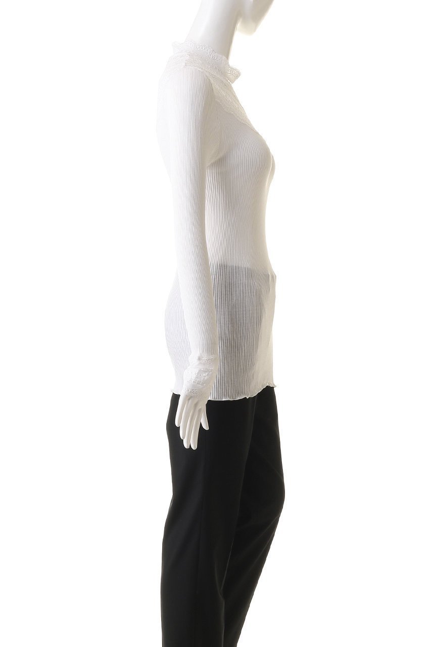 【ロサムンド/ROSEMUNDE】のレースモックネックトップス ロングスリーブ シルクコットン 人気、トレンドファッション・服の通販 founy(ファニー) ファッション Fashion レディースファッション Fashion for Women トップス・カットソー Cut & Sew Tops シャツ・ブラウス・オフィスカジュアル Elegant Blouses & Button-Ups ロングTシャツ・Tシャツ Longline T-Shirts & Tees カットソー・ベーシックTシャツ Cut-and-Sewn Tops / Stretch Tees & Basics シルク Silk, 100% Silk スリーブ Sleeve, Long Sleeve / Short Sleeve フィット Fit, Slim Fit フェミニン Feminine, Girly ホールガーメント WholeGarment, Seamless Knit ラグジュアリー Luxury, Elegant レース Lace, Lace Fabric ロング Long, Long-Length 冬 Winter / This Winter 夏 Summer other-3|ID: prp329100004901327 ipo3291000000036676514