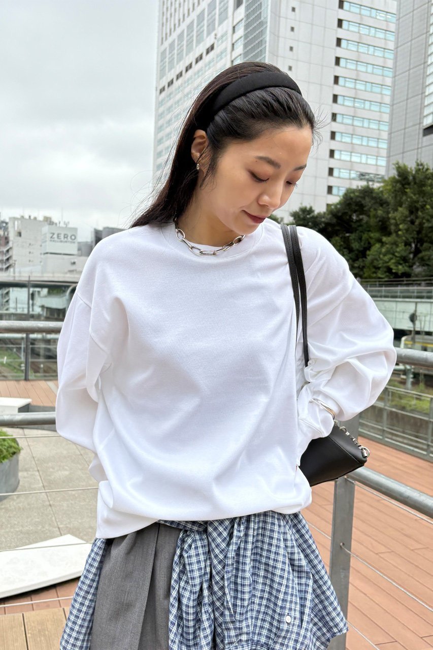 【スタニングルアー/STUNNING LURE】のスムースボクシープルオーバー 人気、トレンドファッション・服の通販 founy(ファニー) 　ファッション　Fashion　レディースファッション　Fashion for Women　トップス・カットソー　Cut & Sew Tops　シャツ・ブラウス・オフィスカジュアル　Elegant Blouses & Button-Ups　ロングTシャツ・Tシャツ　Longline T-Shirts & Tees　カジュアルプルオーバー・ニットトップス　Pullovers & Knit Tops / Casual Pullovers　カットソー・ベーシックTシャツ　Cut-and-Sewn Tops / Stretch Tees & Basics　スリーブ　Sleeve, Long Sleeve / Short Sleeve　ロング　Long, Long-Length　エレガント 上品　Elegant　other-8|ID: prp329100004901334 ipo3291000000036676636