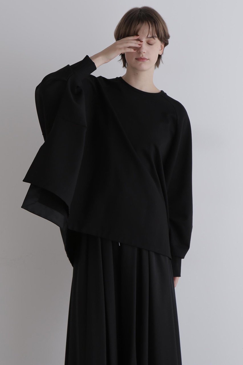 【ル フィル/LE PHIL】のラグランヘムプルオーバー 人気、トレンドファッション・服の通販 founy(ファニー) 　ファッション　Fashion　レディースファッション　Fashion for Women　トップス・カットソー　Cut & Sew Tops　シャツ・ブラウス・オフィスカジュアル　Elegant Blouses & Button-Ups　ロングTシャツ・Tシャツ　Longline T-Shirts & Tees　カジュアルプルオーバー・ニットトップス　Pullovers & Knit Tops / Casual Pullovers　カットソー・ベーシックTシャツ　Cut-and-Sewn Tops / Stretch Tees & Basics　なめらか　Smooth, Silky Texture　スリーブ　Sleeve, Long Sleeve / Short Sleeve　ビッグ　Big, Oversized　ロング　Long, Long-Length　other-2|ID: prp329100004901353 ipo3291000000036710872