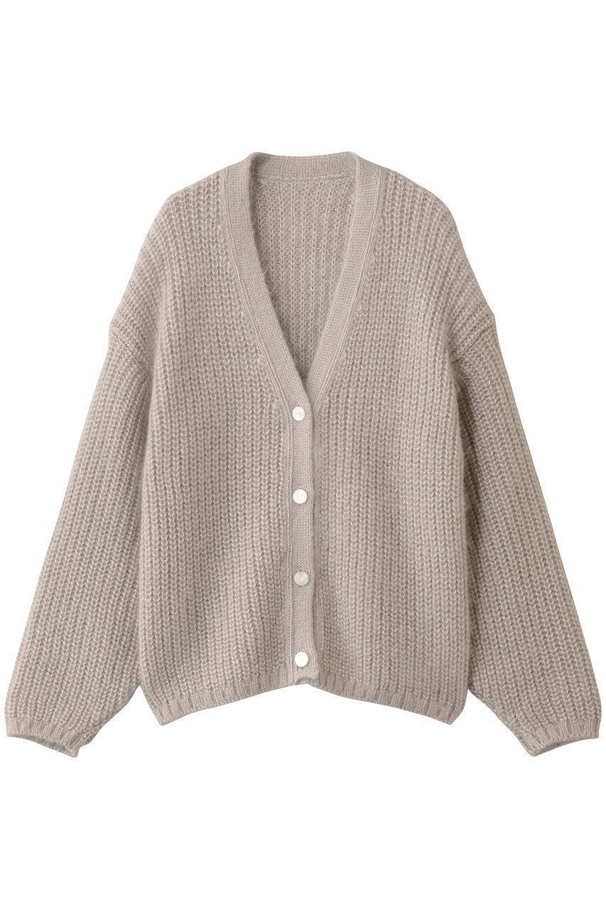 【ナナデコール/nanadecor】のKOシルクモヘヤカーディガン インテリア・キッズ・メンズ・レディースファッション・服の通販 founy(ファニー) 　ファッション　Fashion　レディースファッション　Fashion for Women　トップス・カットソー　Cut & Sew Tops　ニット　Knit Tops & Sweaters　カーディガン・羽織り　Layered Style Cardigans　なめらか　Smooth, Silky Texture　カーディガン　Cardigan, Knitwear　シルク　Silk, 100% Silk　シンプル　Simple, Minimal　エレガント 上品　Elegant　定番　Standard, Basic Item　羽織　Haori, Light Jacket　グレージュ|ID: prp329100004901355 ipo3291000000036676823