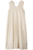 【プレインピープル/PLAIN PEOPLE】のダブルガーゼVネックノースリーブワンピース アイボリー|ID: prp329100004901363 ipo3291000000036676881
