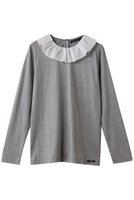 【ビリティス ディセッタン/Bilitis dix-sept ans】のボイルカラーロングTシャツ 人気、トレンドファッション・服の通販 founy(ファニー) ファッション Fashion レディースファッション Fashion for Women トップス・カットソー Cut & Sew Tops シャツ・ブラウス・オフィスカジュアル Elegant Blouses & Button-Ups ロングTシャツ・Tシャツ Longline T-Shirts & Tees カットソー・ベーシックTシャツ Cut-and-Sewn Tops / Stretch Tees & Basics おすすめ Recommended / Our Picks カットソー Cut and Sewn Top カーディガン Cardigan, Knitwear スリーブ Sleeve, Long Sleeve / Short Sleeve フェミニン Feminine, Girly フリル Frill, Ruffle ロング Long, Long-Length |ID:prp329100004901364