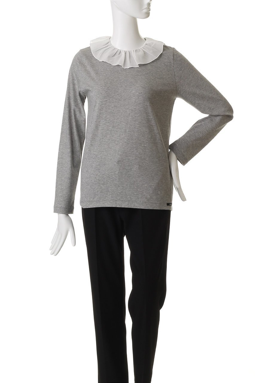 【ビリティス ディセッタン/Bilitis dix-sept ans】のボイルカラーロングTシャツ 人気、トレンドファッション・服の通販 founy(ファニー) ファッション Fashion レディースファッション Fashion for Women トップス・カットソー Cut & Sew Tops シャツ・ブラウス・オフィスカジュアル Elegant Blouses & Button-Ups ロングTシャツ・Tシャツ Longline T-Shirts & Tees カットソー・ベーシックTシャツ Cut-and-Sewn Tops / Stretch Tees & Basics おすすめ Recommended / Our Picks カットソー Cut and Sewn Top カーディガン Cardigan, Knitwear スリーブ Sleeve, Long Sleeve / Short Sleeve フェミニン Feminine, Girly フリル Frill, Ruffle ロング Long, Long-Length other-2|ID: prp329100004901364 ipo3291000000036710906