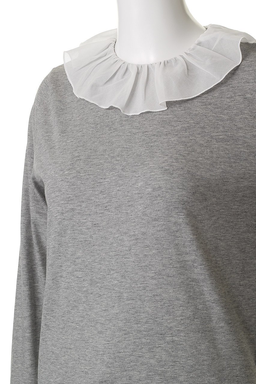 【ビリティス ディセッタン/Bilitis dix-sept ans】のボイルカラーロングTシャツ 人気、トレンドファッション・服の通販 founy(ファニー) ファッション Fashion レディースファッション Fashion for Women トップス・カットソー Cut & Sew Tops シャツ・ブラウス・オフィスカジュアル Elegant Blouses & Button-Ups ロングTシャツ・Tシャツ Longline T-Shirts & Tees カットソー・ベーシックTシャツ Cut-and-Sewn Tops / Stretch Tees & Basics おすすめ Recommended / Our Picks カットソー Cut and Sewn Top カーディガン Cardigan, Knitwear スリーブ Sleeve, Long Sleeve / Short Sleeve フェミニン Feminine, Girly フリル Frill, Ruffle ロング Long, Long-Length other-5|ID: prp329100004901364 ipo3291000000036710913