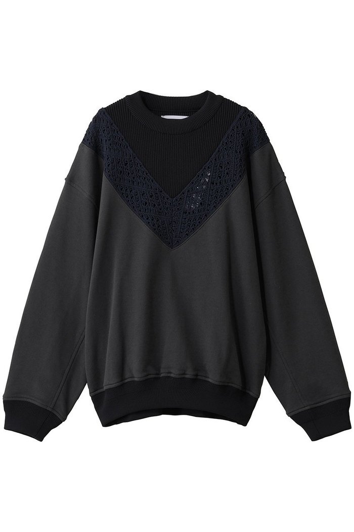 【メゾンスペシャル/MAISON SPECIAL】の【UNISEX】レース編みV切替コンビ スウェットクルーネックPO インテリア・キッズ・メンズ・レディースファッション・服の通販 founy(ファニー) https://founy.com/ ファッション Fashion レディースファッション Fashion for Women トップス・カットソー Cut & Sew Tops シャツ・ブラウス・オフィスカジュアル Elegant Blouses & Button-Ups レディースパーカー・カジュアルフーディー Casual Hoodies & Sweatshirts ロングTシャツ・Tシャツ Longline T-Shirts & Tees スウェット・クルーネックトップス Sweatshirts & Crewnecks / Relaxed Fit Sweat Tops カットソー・ベーシックTシャツ Cut-and-Sewn Tops / Stretch Tees & Basics ユニセックス Unisex, Genderless インナー Innerwear コンビ Combo, Combination Style スウェット / スエット Sweatshirt, Sweatwear バランス Balance, Style Balance ミックス Mix, Mixed Style レース Lace, Lace Fabric 切替 Switching, Contrast Panel |ID: prp329100004901387 ipo3291000000036865388