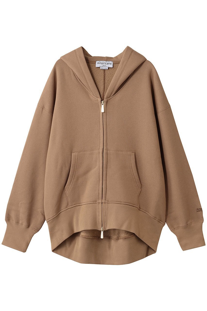 【アメリカーナ/Americana】の【ELLE SHOP限定】ゴールドジップ フード パーカー 人気、トレンドファッション・服の通販 founy(ファニー) 　ファッション　Fashion　レディースファッション　Fashion for Women　トップス・カットソー　Cut & Sew Tops　シャツ・ブラウス・オフィスカジュアル　Elegant Blouses & Button-Ups　レディースパーカー・カジュアルフーディー　Casual Hoodies & Sweatshirts　ロングTシャツ・Tシャツ　Longline T-Shirts & Tees　スウェット・クルーネックトップス　Sweatshirts & Crewnecks / Relaxed Fit Sweat Tops　カットソー・ベーシックTシャツ　Cut-and-Sewn Tops / Stretch Tees & Basics　インナー　Innerwear　トレンド　Trend, Trending Now　パーカー　Hoodie, Parka　リュクス　Luxury, Elegant, High-End, Chic　 other-1|ID: prp329100004901401 ipo3291000000036677297