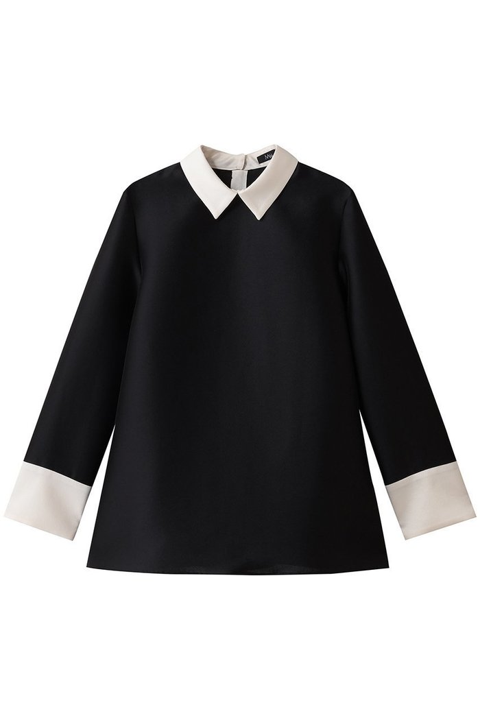 【エムフィル/M Fil】のシルキーWクロス バイカラーブラウス インテリア・キッズ・メンズ・レディースファッション・服の通販 founy(ファウニー) https://founy.com/ ファッション Fashion レディースファッション Fashion for Women トップス・カットソー Cut & Sew Tops シャツ・ブラウス・オフィスカジュアル Elegant Blouses & Button-Ups おすすめ Recommended / Our Picks スリーブ Sleeve, Long Sleeve / Short Sleeve ダブル Double, Double-Breasted マニッシュ Mannish, Boyish ロング Long, Long-Length 軽量 Lightweight, Ultra Light |ID: prp329100004901414 ipo3291000000036677421