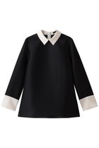 【エムフィル/M Fil】のシルキーWクロス バイカラーブラウス 人気、トレンドファッション・服の通販 founy(ファニー) ファッション Fashion レディースファッション Fashion for Women トップス・カットソー Cut & Sew Tops シャツ・ブラウス・オフィスカジュアル Elegant Blouses & Button-Ups おすすめ Recommended / Our Picks スリーブ Sleeve, Long Sleeve / Short Sleeve ダブル Double, Double-Breasted マニッシュ Mannish, Boyish ロング Long, Long-Length 軽量 Lightweight, Ultra Light thumbnail ブラック|ID: prp329100004901414 ipo3291000000036677422