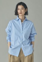 【カレンソロジー/Curensology】の〈&RC〉ビッグシャツコンビ 人気、トレンドファッション・服の通販 founy(ファニー) ファッション Fashion レディースファッション Fashion for Women トップス・カットソー Cut & Sew Tops シャツ・ブラウス・オフィスカジュアル Elegant Blouses & Button-Ups おすすめ Recommended / Our Picks インナー Innerwear ストライプ Stripe, Striped Pattern スリーブ Sleeve, Long Sleeve / Short Sleeve ロング Long, Long-Length thumbnail サックス|ID: prp329100004901419 ipo3291000000036677487