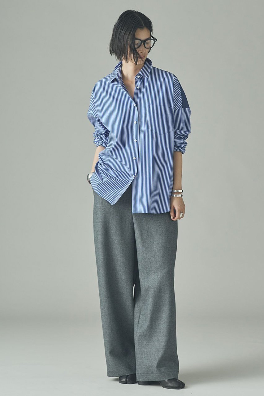 【カレンソロジー/Curensology】の〈&RC〉ビッグシャツコンビ 人気、トレンドファッション・服の通販 founy(ファニー) ファッション Fashion レディースファッション Fashion for Women トップス・カットソー Cut & Sew Tops シャツ・ブラウス・オフィスカジュアル Elegant Blouses & Button-Ups おすすめ Recommended / Our Picks インナー Innerwear ストライプ Stripe, Striped Pattern スリーブ Sleeve, Long Sleeve / Short Sleeve ロング Long, Long-Length other-4|ID: prp329100004901419 ipo3291000000036677490