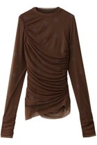 【メゾンスペシャル/MAISON SPECIAL】のSheer Dot Layered Tops/シアードットレイヤードトップス 人気、トレンドファッション・服の通販 founy(ファニー) ファッション Fashion レディースファッション Fashion for Women トップス・カットソー Cut & Sew Tops シャツ・ブラウス・オフィスカジュアル Elegant Blouses & Button-Ups ロングTシャツ・Tシャツ Longline T-Shirts & Tees カットソー・ベーシックTシャツ Cut-and-Sewn Tops / Stretch Tees & Basics オケージョン Occasion Wear カットソー Cut and Sewn Top ギャザー Gathered, Ruffled シャーリング Shirring, Ruched スラックス Slacks, Dress Pants スリーブ Sleeve, Long Sleeve / Short Sleeve デニム Denim, Jeans Material トレンド Trend, Trending Now ドット Polka Dot, Dot Pattern フィット Fit, Slim Fit プリント Print, Printed Pattern メッシュ Mesh, Net Fabric ロング Long, Long-Length thumbnail BRN(ブラウン)|ID: prp329100004901424 ipo3291000000036677588