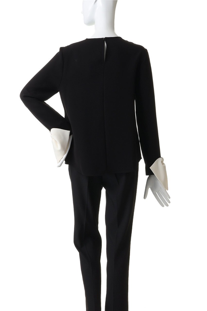 【アルアバイル/allureville】の【LOULOU WILLOUGHBY】ダブルクロス袖リボンブラウス 人気、トレンドファッション・服の通販 founy(ファニー) 　ファッション　Fashion　レディースファッション　Fashion for Women　トップス・カットソー　Cut & Sew Tops　シャツ・ブラウス・オフィスカジュアル　Elegant Blouses & Button-Ups　シンプル　Simple, Minimal　スリーブ　Sleeve, Long Sleeve / Short Sleeve　ダブル　Double, Double-Breasted　バランス　Balance, Style Balance　リボン　Ribbon, Bow　ロング　Long, Long-Length　エレガント 上品　Elegant　other-4|ID: prp329100004901431 ipo3291000000036677658