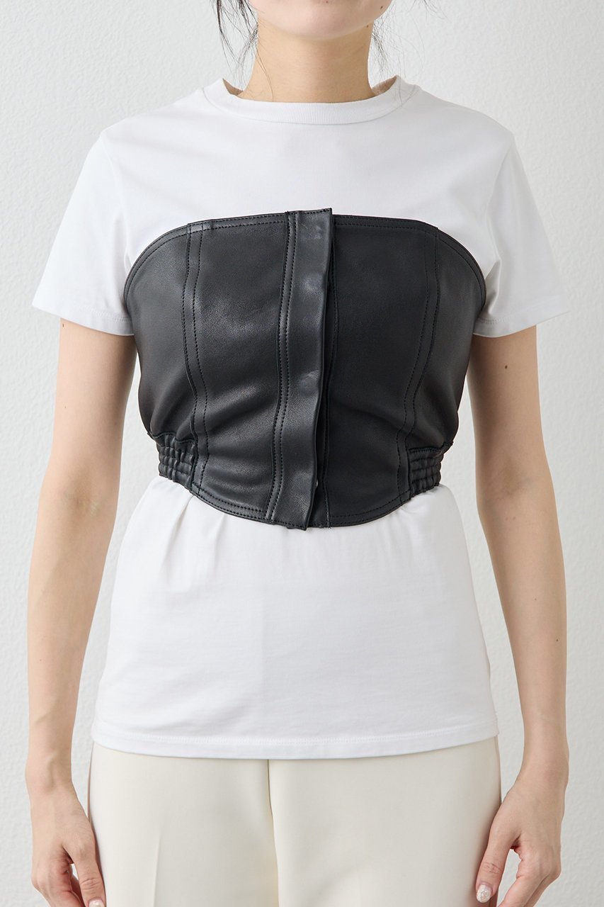 【ウィムガゼット/Whim Gazette】のレザービスチェ 人気、トレンドファッション・服の通販 founy(ファニー) ファッション Fashion レディースファッション Fashion for Women トップス・カットソー Cut & Sew Tops キャミソール&ノースリーブ Camisoles & Sleeveless Tops シャツ・ブラウス・オフィスカジュアル Elegant Blouses & Button-Ups ビスチェ Bustiers & Corset Tops / Layered Bustier Style カットソー Cut and Sewn Top コンパクト Compact, Small Size ノースリーブ Sleeveless, No-Sleeve フィット Fit, Slim Fit リアル Real, Realistic other-7|ID: prp329100004901495 ipo3291000000036678321