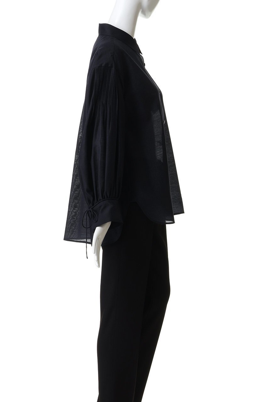 【エブール/ebure】のライトウールシルク パフスリーブシャツ 人気、トレンドファッション・服の通販 founy(ファニー) 　ファッション　Fashion　レディースファッション　Fashion for Women　トップス・カットソー　Cut & Sew Tops　シャツ・ブラウス・オフィスカジュアル　Elegant Blouses & Button-Ups　インナー　Innerwear　シルク　Silk, 100% Silk　スリーブ　Sleeve, Long Sleeve / Short Sleeve　タートルネック　Turtleneck, High Neck　リボン　Ribbon, Bow　ロング　Long, Long-Length　other-3|ID: prp329100004901508 ipo3291000000036678472