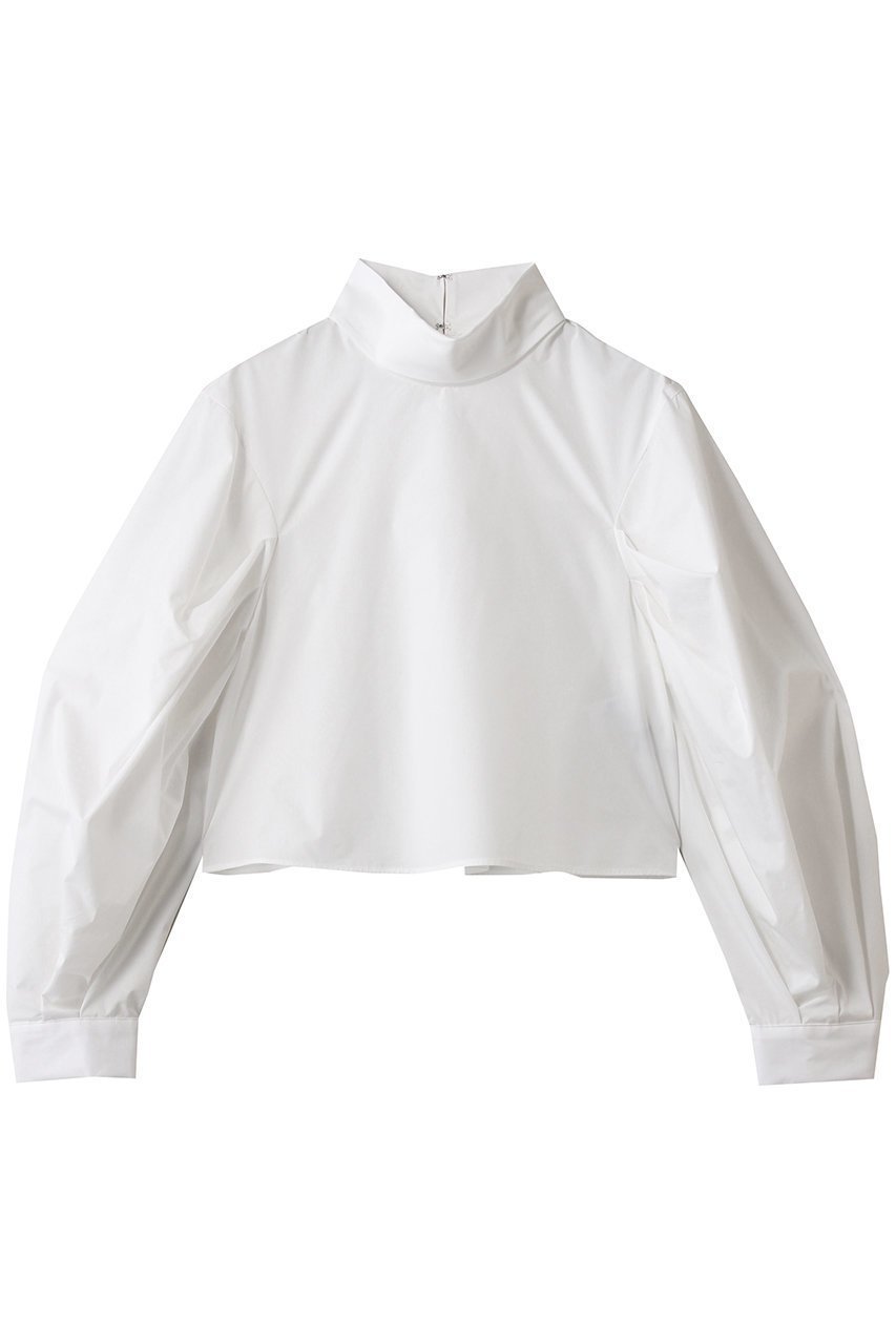 【リムアーク/RIM.ARK】のFolded neck tuck blouse/ブラウス 人気、トレンドファッション・服の通販 founy(ファニー) 　ファッション　Fashion　レディースファッション　Fashion for Women　トップス・カットソー　Cut & Sew Tops　シャツ・ブラウス・オフィスカジュアル　Elegant Blouses & Button-Ups　おすすめ　Recommended / Our Picks　シルキー　Silky, Smooth Texture　スリーブ　Sleeve, Long Sleeve / Short Sleeve　タイプライター　Typewriter Fabric, Crisp Cotton　ダウン　Down, Puffer　デニム　Denim, Jeans Material　ハイネック　High Neck, Mock Neck　フォルム　Silhouette, Form　ロング　Long, Long-Length　エレガント 上品　Elegant　入学式　Entrance Ceremony　 other-1|ID: prp329100004901536 ipo3291000000036678745