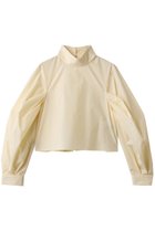 【リムアーク/RIM.ARK】のFolded neck tuck blouse/ブラウス 人気、トレンドファッション・服の通販 founy(ファニー) ファッション Fashion レディースファッション Fashion for Women トップス・カットソー Cut & Sew Tops シャツ・ブラウス・オフィスカジュアル Elegant Blouses & Button-Ups おすすめ Recommended / Our Picks シルキー Silky, Smooth Texture スリーブ Sleeve, Long Sleeve / Short Sleeve タイプライター Typewriter Fabric, Crisp Cotton ダウン Down, Puffer デニム Denim, Jeans Material ハイネック High Neck, Mock Neck フォルム Silhouette, Form ロング Long, Long-Length エレガント 上品 Elegant 入学式 Entrance Ceremony thumbnail ライトイエロー|ID: prp329100004901536 ipo3291000000036678748
