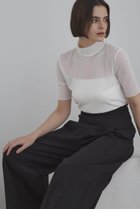 【ル フィル/LE PHIL】のチュールメッシュT 人気、トレンドファッション・服の通販 founy(ファニー) ファッション Fashion レディースファッション Fashion for Women トップス・カットソー Cut & Sew Tops シャツ・ブラウス・オフィスカジュアル Elegant Blouses & Button-Ups ロングTシャツ・Tシャツ Longline T-Shirts & Tees カットソー・ベーシックTシャツ Cut-and-Sewn Tops / Stretch Tees & Basics インナー Innerwear シアー Sheer, See-Through ショート Short, Short Length スリーブ Sleeve, Long Sleeve / Short Sleeve ハイネック High Neck, Mock Neck エレガント 上品 Elegant thumbnail ホワイト|ID: prp329100004901543 ipo3291000000036678817