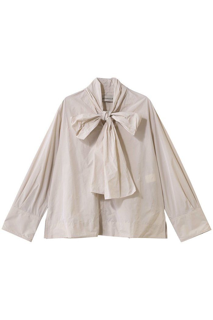 【デパリエ/DEPAREILLE】のポリタフタブラウス インテリア・キッズ・メンズ・レディースファッション・服の通販 founy(ファウニー) https://founy.com/ ファッション Fashion レディースファッション Fashion for Women トップス・カットソー Cut & Sew Tops シャツ・ブラウス・オフィスカジュアル Elegant Blouses & Button-Ups エレガント 上品 Elegant クール Cool, Chic シンプル Simple, Minimal スリーブ Sleeve, Long Sleeve / Short Sleeve タフタ Taffeta, Structured Fabric リュクス Luxury, Elegant, High-End, Chic ロング Long, Long-Length |ID: prp329100004901569 ipo3291000000036679045