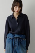 【ウィムガゼット/Whim Gazette】のダブルクロススキッパープルオーバー 人気、トレンドファッション・服の通販 founy(ファニー) ファッション Fashion レディースファッション Fashion for Women トップス・カットソー Cut & Sew Tops シャツ・ブラウス・オフィスカジュアル Elegant Blouses & Button-Ups カジュアルプルオーバー・ニットトップス Pullovers & Knit Tops / Casual Pullovers エアリー Airy Texture スキッパー Skipper, Open Collar スリーブ Sleeve, Long Sleeve / Short Sleeve ダブル Double, Double-Breasted バランス Balance, Style Balance ベーシック Basic, Essential リラックス Relax, Relaxed Fit ロング Long, Long-Length エレガント 上品 Elegant thumbnail ネイビー|ID: prp329100004901571 ipo3291000000036679066