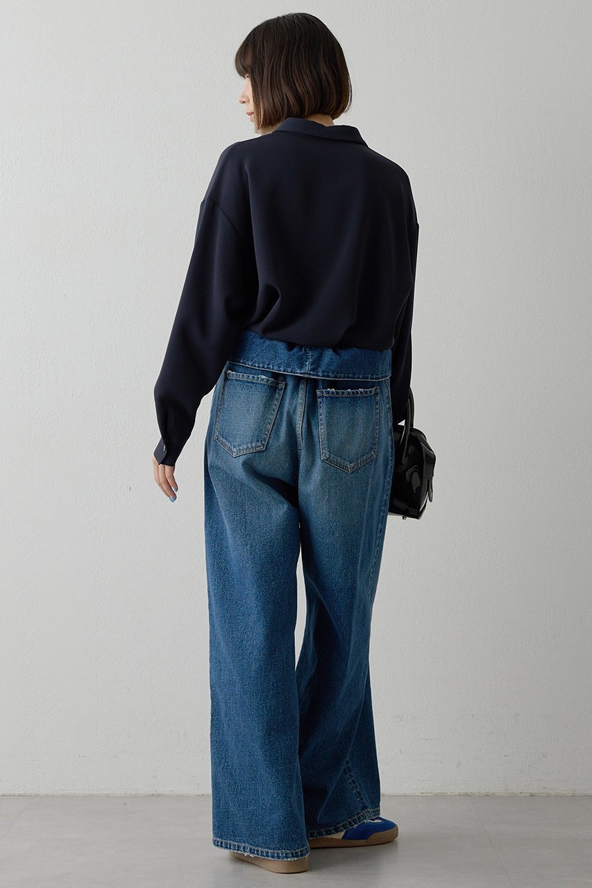 【ウィムガゼット/Whim Gazette】のダブルクロススキッパープルオーバー 人気、トレンドファッション・服の通販 founy(ファニー) 　ファッション　Fashion　レディースファッション　Fashion for Women　トップス・カットソー　Cut & Sew Tops　シャツ・ブラウス・オフィスカジュアル　Elegant Blouses & Button-Ups　カジュアルプルオーバー・ニットトップス　Pullovers & Knit Tops / Casual Pullovers　エアリー　Airy Texture　スキッパー　Skipper, Open Collar　スリーブ　Sleeve, Long Sleeve / Short Sleeve　ダブル　Double, Double-Breasted　バランス　Balance, Style Balance　ベーシック　Basic, Essential　リラックス　Relax, Relaxed Fit　ロング　Long, Long-Length　エレガント 上品　Elegant　other-6|ID: prp329100004901571 ipo3291000000036679071